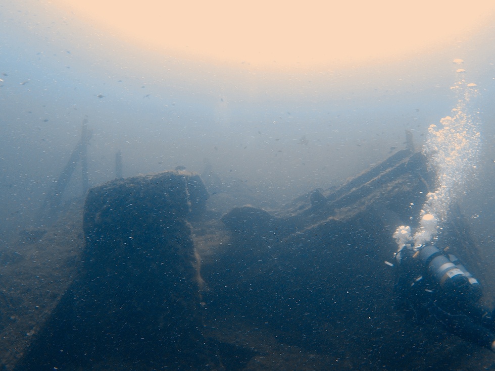 Underwater around Hyères, France